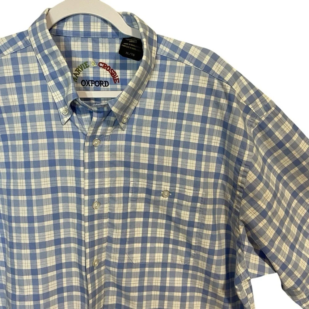 Harvie & Crosbie Oxford - Blue Check - XL - Bangladesh - Picture 3 of 7